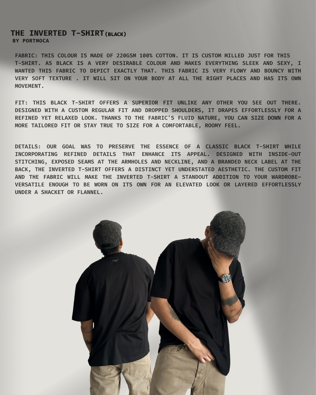 THE INVERTED T-SHIRT BLACK